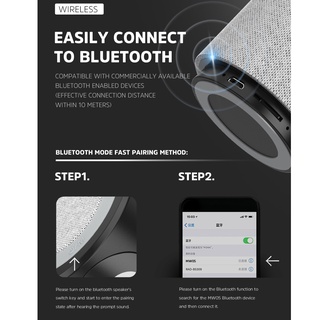 【มาถึงใน 2-5 วัน】KIVEE Mini ลำโพง bluetooth 5.0 เบสหนัก Speaker ไมโครโฟนในตัว รองรับการเล่นการ์ด BT, TF,AUX #5