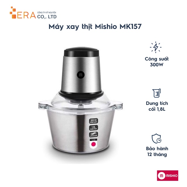 Mishio MK157 เครื่องบดเนื้อ ความจุ 1.8 ลิตร ความจุ 300W