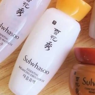 15 ml. สูตรใหม่ EX Emulsion ของแท้ พร้อมส่ง Sulwhasoo essential balancing เอสเซนเชียล อิมัลชั่น ซัลวาซู 15ml หมดอาย03/24