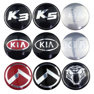 สติ๊กเกอร์ kia k3 k 5 rio sportage sento สําหรับตกแต่งรถยนต์ 4 ชิ้น 56 มม.