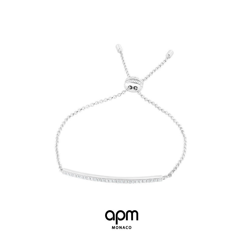 APM Monaco สร้อยข้อมือยิ้มลมเย็นหญิงอินการออกแบบเฉพาะคู่เรียบง่าย 520 สําหรับแฟน