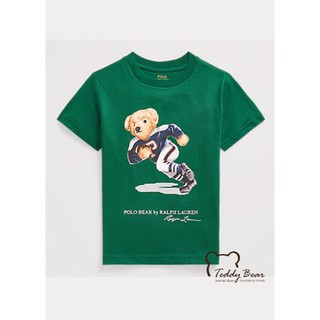 เสื้อยืดเด็ก Ralph Lauren Polo Bear Cotton Jersey Tee (Forest)