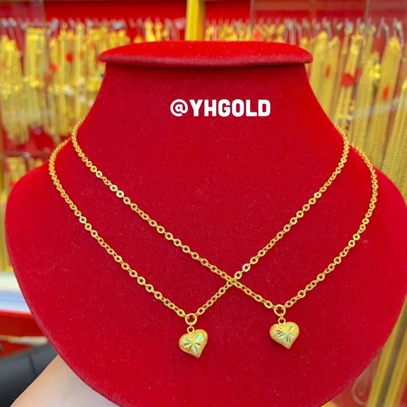 สร้อยคอทอง1สลึง Yonghenggold ลายโซ่ซีดีพร้อมจี้ ทองคำแท้96.5% สินค้ามีใบรับประกัน ราคา ถูกที่สุด ดีลบีเคเค แกลเลอรีภาพที่ 5
