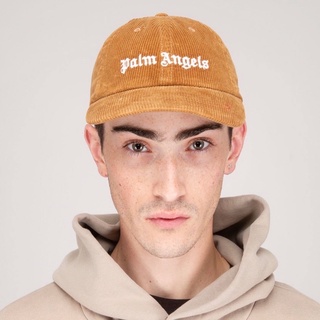 หมวก PALM ANGELS Corduroy Logo Cap beige (ของแท้100%) พร้อมส่ง