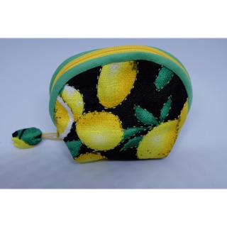 Handmade:: กระเป๋าใส่เหรียญ บุผ้า มีซิบ มีก้นกระเป๋า