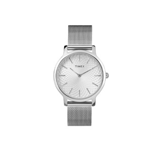 Timex TM-TW2R36200 Metropolitan นาฬิกาข้อมือผู้หญิง สีเงิน