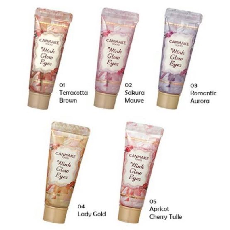 Canmake Wink Glow Eyes Eyeshadow #02 Sakura mauve(แพ็คเกจไม่มีกล่อง)