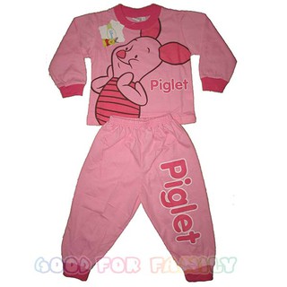 ชุด เสื้อ-กางเกง Piglet พิกเลท สีชมพู รหัส setdsy020