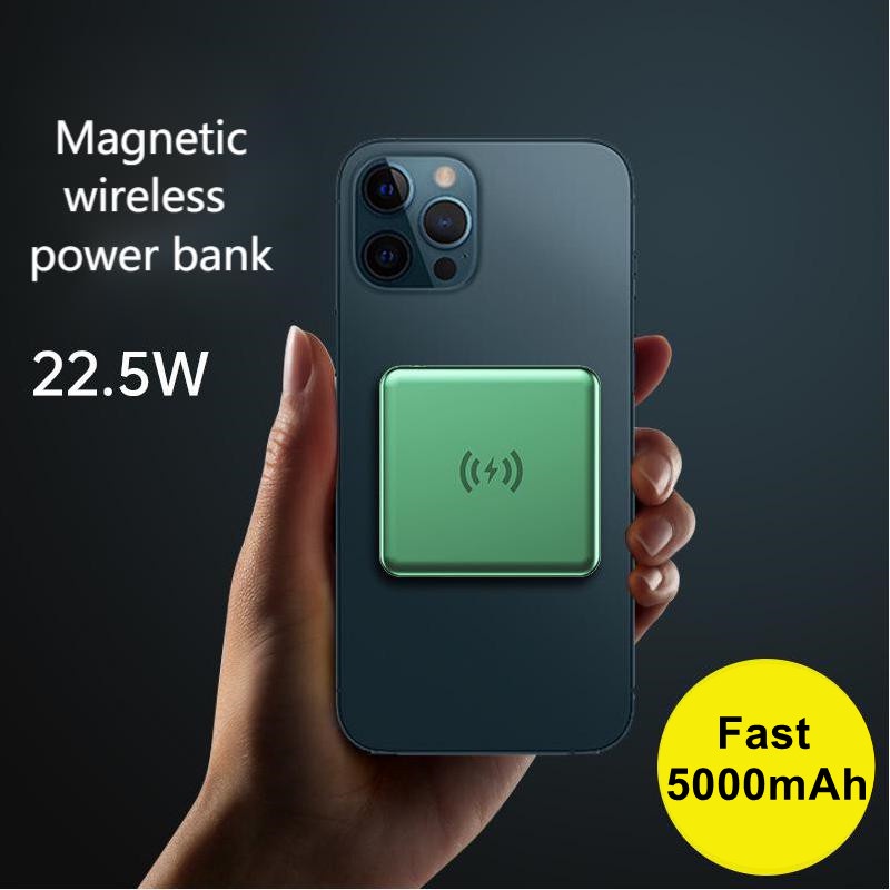 Local Stock5000mAh Magnetic Wireless Power Banks case For iPhone 12 ...