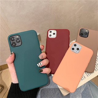 เคสโทรศัพท์ซิลิโคนสีพื้นสําหรับ Vivo V20 Pro V17 V15 V11 Pro V11I V7 V5 Plus V5 V5S V5 Lite