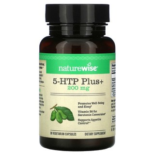 New⚡️Pre Order⚡️ NatureWise, 5-HTP Plus+, 200 mg, 30 Vegetarian Capsules🇺🇸