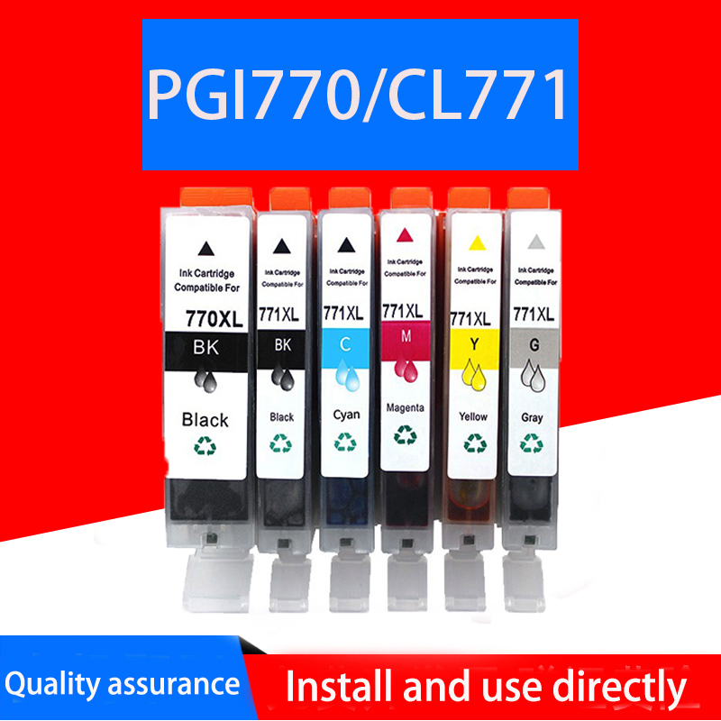 PGI770 XL CLI771 XL PGI-770XL CLI-771XL PGI 770XL CLI 771 XL 6 Multi Pack Ink Cartridge CANON