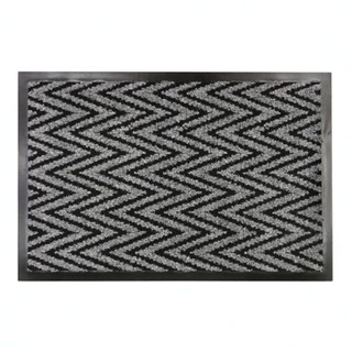 KASSA HOME Dust mat ZIGZAG CM5002_4060GY Size 40 x 60 CM. Grey ใช้ได้กับทุกบ้าน