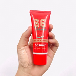 S-1993🍉 รองพื้น SPF45 PA++ Sasimi บีบีครีม รองพื้นกันน้ำ กันเหงื่อ รองพื้นคุมความมัน ปกปิดดีเยี่ยม🍉พร้อมส่งในไทย 🍉