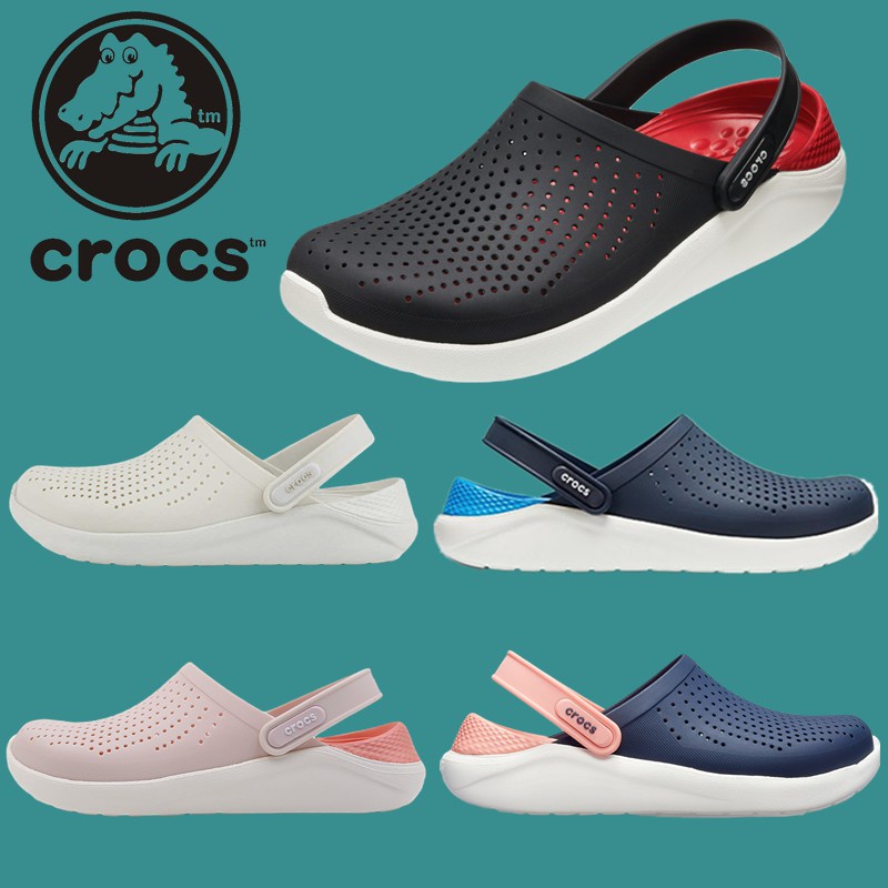 รองเท้ารัดส้นเกาหลี รองเท้าหนังแท้ Crocs LiteRide Clog แท้ หิ้วนอก ถูกกว่าshop Crocs Literide Clog Original 100% Unisex