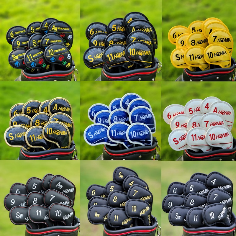 Ready Stock 【HONMA】Golf Club Cover Men Womenชุดฝาครอบหัวไม้กอล์ฟแบบแม่เหล็ก djqd