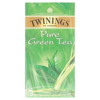 💥โปรสุดพิเศษ!!!💥 ทไวนิงส์ เพียว กรีน ที ชาเขียวชนิดซอง 2กรัม x 25 ซอง Twinings Pure Green Tea in sachet, 2 grams x 25 pa