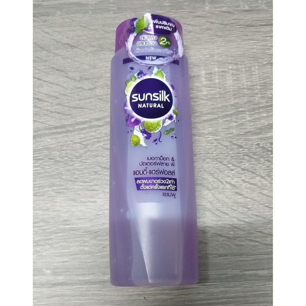 ซันซิลเนเชอรัล อัญชันและมะกรูด แอนตี้ แฮร์ฟอลล์ แชมพู 150 มล. Sunsilk Natural Bergamot&Butterfly Pea