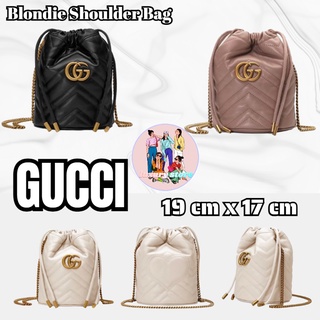 Gucci GG Marmont series mini bucket bag/chain bag/crossbody bag