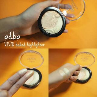 Odbo Vivid Bake Highigtherไฮไลท์หน้าฉ่ำหน้าเงา