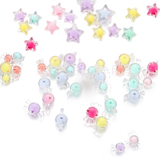 ลูกปัด Pentagram Candy อะคริลิค CCB สร้อยคอเครื่องประดับแฟชั…