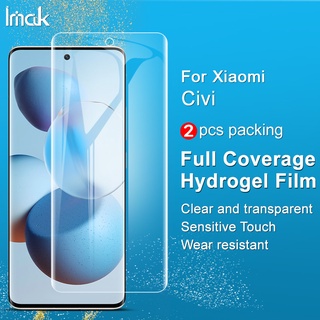 Imak ฟิล์มไฮโดรเจลใส แบบนิ่ม ป้องกันหน้าจอ แบบเต็มจอ สําหรับ Xiaomi Civi
