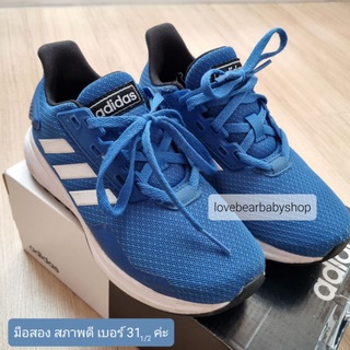 รองเท้าผ้าใบเด็ก มือสอง✌️ Adidas DURAMO 9K BB7060 เบอร์ 31 1/2 รองเท้าวิ่งเด็ก รองเท้ากีฬาเด็ก