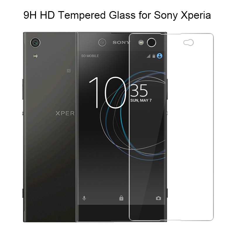 กระจกฟิล์มกันรอยหน้าจอส for Sony Xperia 5 1 XZ4 10 XA3 Plus E3 E4 E5 A2 A4 C3 C4 C5 Ultra Z1 Z2 Z3 Z