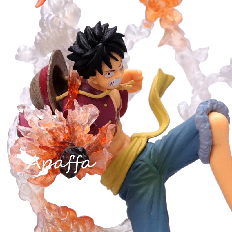 Anime Figure Toys One Iece Monkey D Luffy Figuarts Zero Battle Ver Rubber Rubber S Red Hawk Vc Action Figure Toys Gift 640