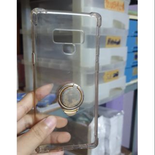 เคสใสซิลิโคลนกันกระแทก note9(พร้อมแหวน)