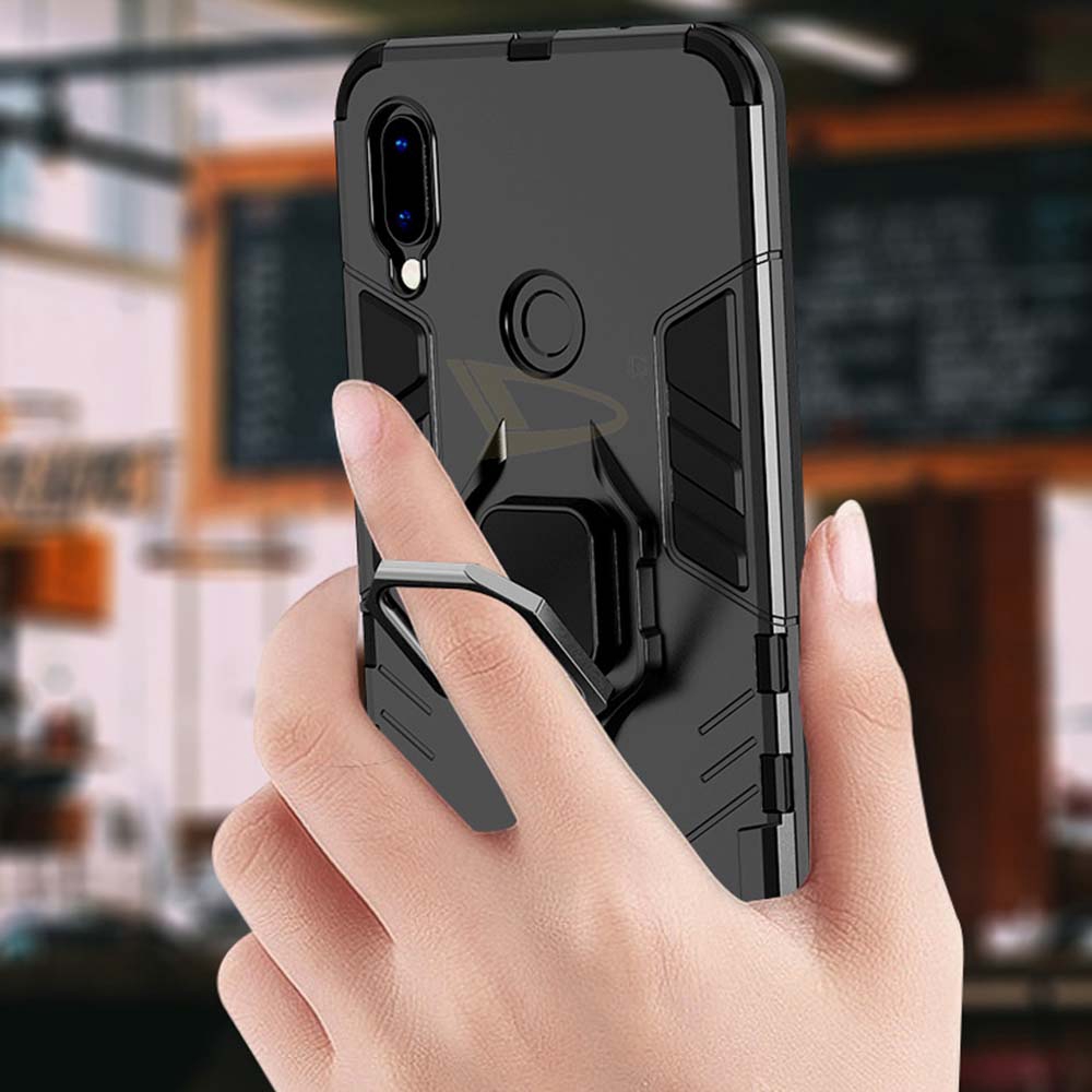 เคสมือถือ กันกระแทก แบบเกราะไฮบริด พร้อมแหวนยึด สําหรับวีโว่ 1901 1902 1903 1904 1906 1907 1909 1915 1919 1920 1935/ Vivo 1811 1812 1816 1819 1820 - รูปที่ 6