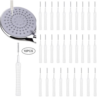 แปรงทําความสะอาดหัวฝักบัว 10 ชิ้น / แปรงทําความสะอาดรูลําโพงโทรศัพท์มือถือ / แปรงทําความสะอาด ป้องกันอุดตัน หลายรู / แปรงทําความสะอาด ไนลอน ละเอียดพิเศษ สําหรับใช้ในครัวเรือน