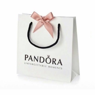 Pandora shopping bag small size ถุงกระดาษแพนโดร่าแท้100% 💯 ✨