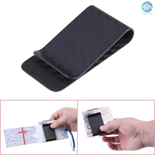 ✅Real Carbon Fiber Money Clip Business Card Credit Card Cash Wallet Polished and Matte for Options