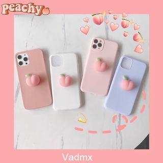 Cute Fruit 3D Peach Phone Case Xiaomi Mi 11 10s Poco C3 M3 X3 NFC 10T Pro Lite 5G 10 Ultra Note 10 Lite Casing Fashion Siliocne Soft Cover