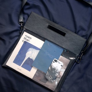 HIDE AND SEEK BAG / PU LEATHER MATERIAL / NAVY COLOUR