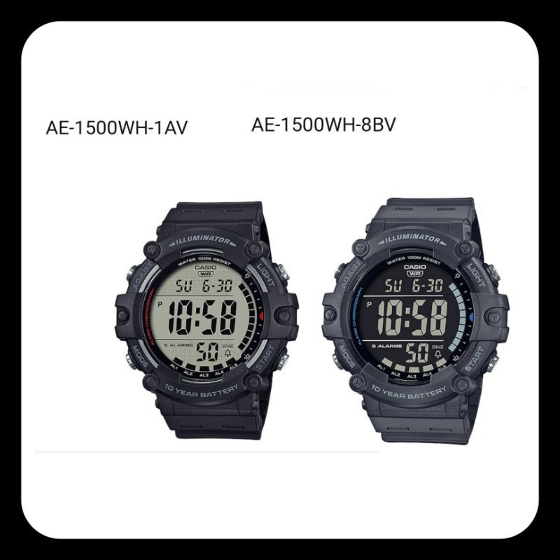 Casio แท้💯% นาฬิกาผู้ชาย รุ่น AE-1500WH-1AVDF, AE-1500WH-8BVDF