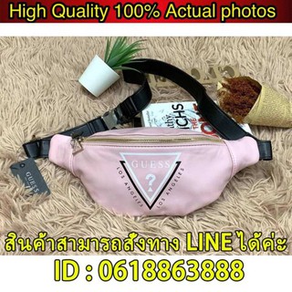 Guess Adjustable belt strap waist bag กระเป๋าทรงคาดอกคาดเอว BH081902