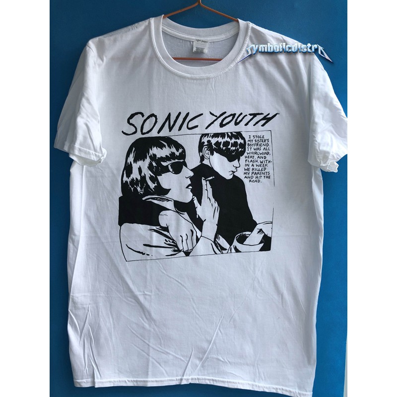 เสื้อยืดคอก ลมแขนสั้น Sonic Youth - Go Album ผ้าฝ้าย 64 | Shopee 