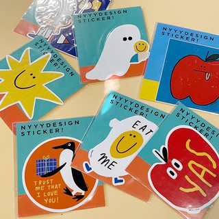 (Nyyydesign) sticker die-cut พร้อมส่ง