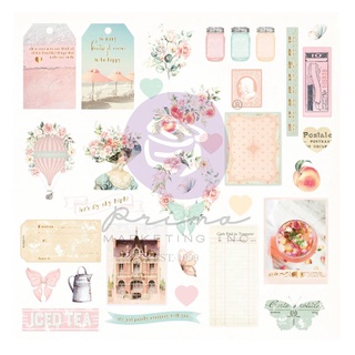 Prima : Peach Tea By Frank Garcia Cardstock Ephemera 32/Pkg