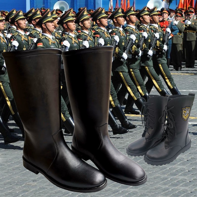Knight Grand Parade Long Riding Boots Honor Guard High Military Boots