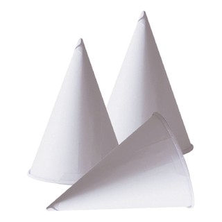 กรวยกระดาษ สีขาว แพ็ค 200 ใบ/Aero white cone paper pack 200 pieces