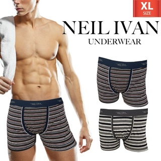 【1แถม1】[[[NEW]]] แบรนด์NEIL IVAN กางเกงในชาย แพ็ค 2 ชิ้น ขอบเอวSpandex ผ้าคอตตอนผสม เนื้อผ้านุ่ม ระบายอากาศได้ดี