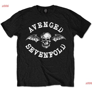 เสื้อยืดสีขาวz006 Avenged Sevenfold Classic Deathbat (Black) Kids T-Shirt Avenged Sevenfold อะเว็นจด์เซเวนโฟลด์ วงร็อค