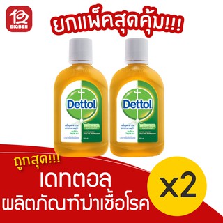 [2 ขวด] Dettol เดทตอล ผลิตภัณฑ์ฆ่าเชื้อโรคอเนกประสงค์ 250มล.