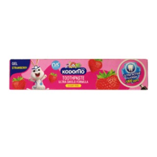 โคโดโมยาสีฟันเจลสตรอเบอรี่ 40กรัม Kodomo Strawberry Gel Toothpaste 40g.ผลิตภัณฑ์ดูแลช่องปากเด็ก