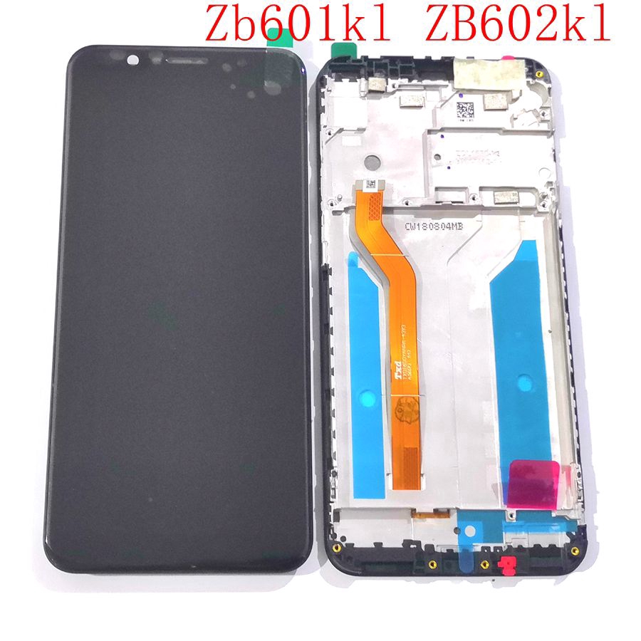 สําหรับ Asus Zenfone Max Pro (M1) ZB601KL ZB602KL X00TD X00TDB หน้าจอ Lcd Digitizer กรอบ