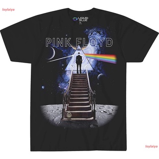 loylaiya Liquid Blue Pink Floyd Stairway To T-Shirt เจเนซิส ​วงร็อค เสื้อยืดพิมพ์ลาย เสื้อยืดชาย เสื้อยืดผูหญิง เสื้อยืด