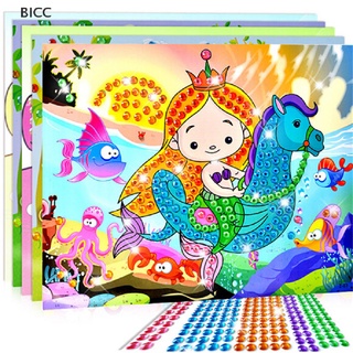 BI 5D Diamond Embroidery Kids Painting Kit Mosaic Learning Educational Puzzles Cartoon DIY Gift CC
